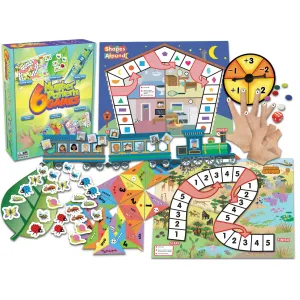 Junior Learning - Number Pattern Games, Set of 6