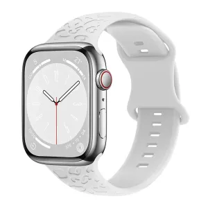 Leopard Luxe Silicone Band - The Wild Side of Apple Watch Accessories - White