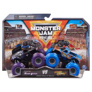 Monster Jam 1:64 2 Pack Mohawk Warrior And Stone Crusher