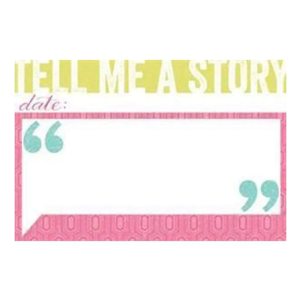 My Mind's Eye - Cut & Paste - Adorbs - Story 4X6 Journal Card*