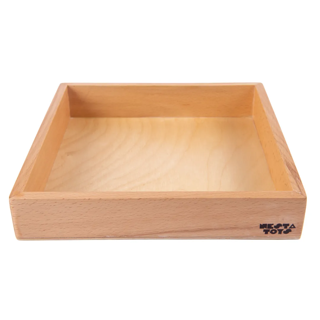 Nesta Toys Wooden Sensory Tool Toy Set of 6 with Montessori Tray - Montessori Toys for Kids Ages 2 