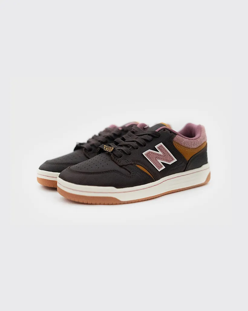 New Balance 480 x Jeremy Fish Shoe - Pink/Brown