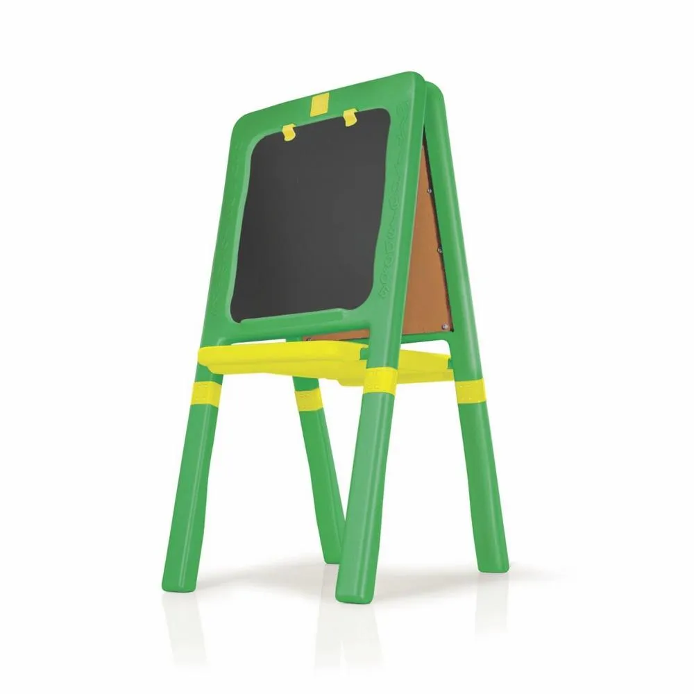 Ok Play The Easel Board, Display Easel, Easel For Kids Drawing & Writing, Green & Yellow, 2 To 4 Years