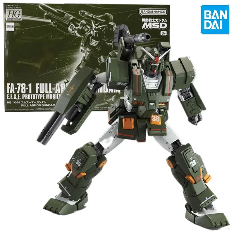 Original Bandai MG 1/100 FA-78-1 FULL ARMOR GUNDAM PB Limited Anime Action Figure Assembly Model Kit Robot Toys