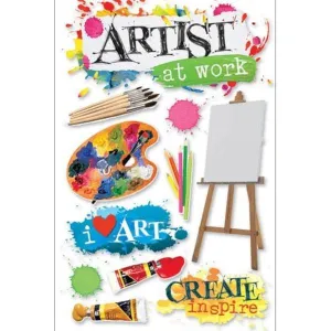 Paper House Scrapbook Stickers - 3D Artist at Work