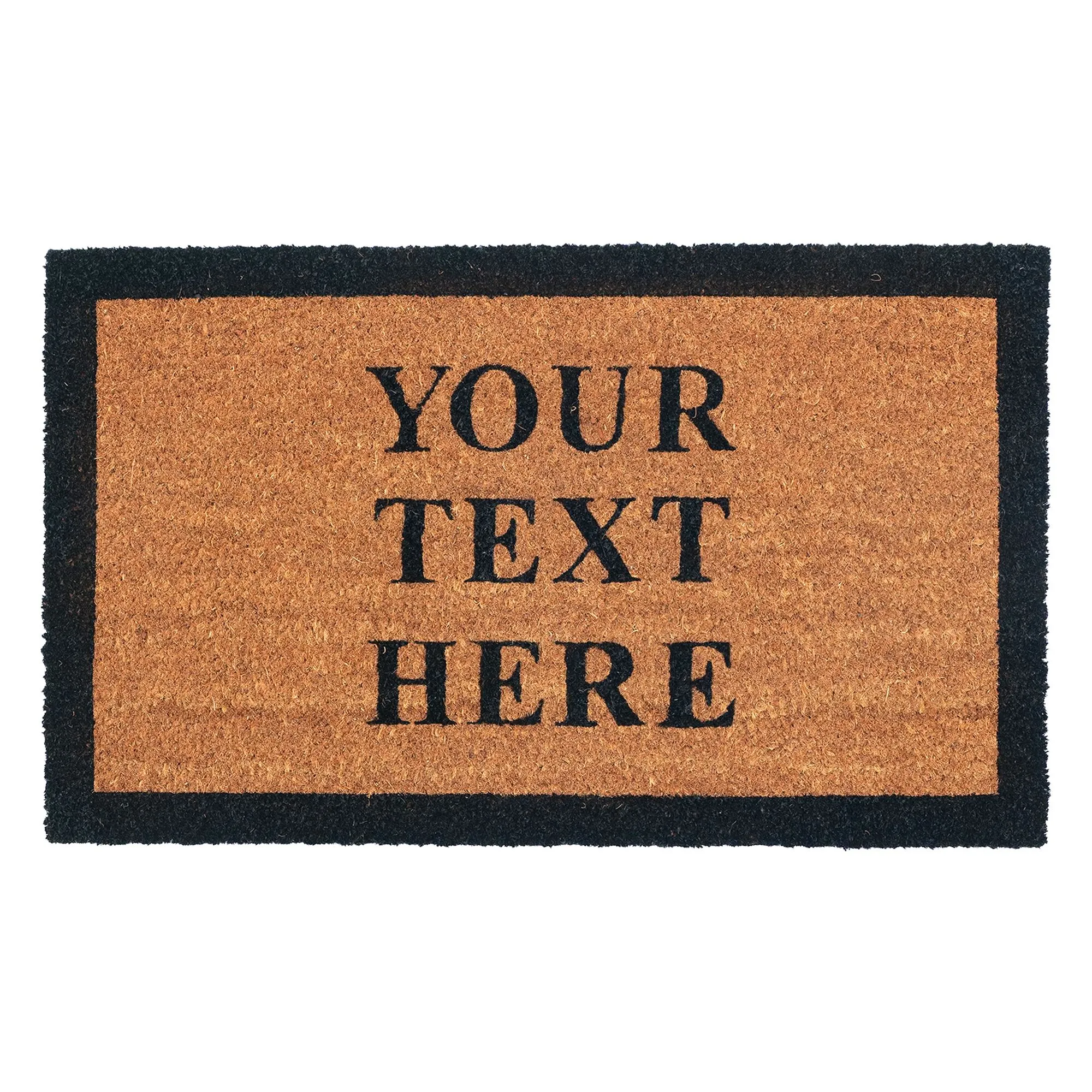Personalized Coir Doormat - Custom Text Print