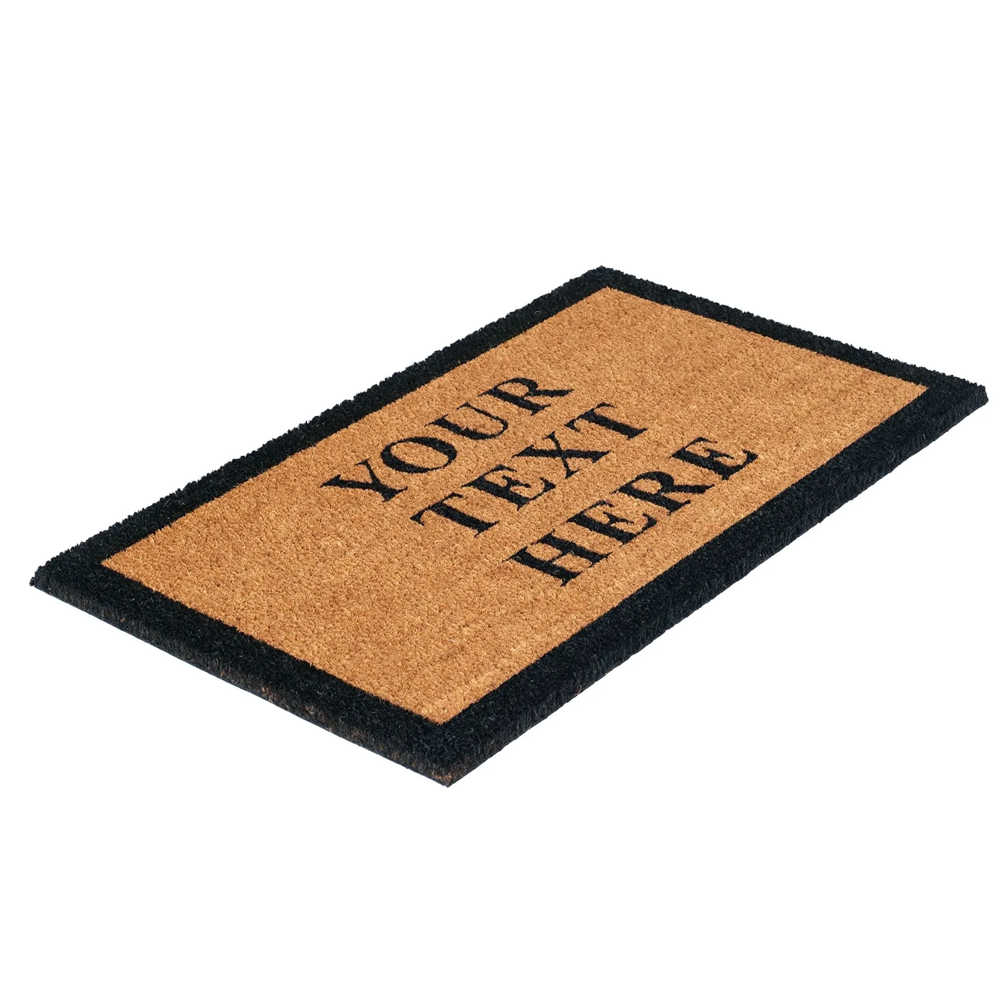 Personalized Coir Doormat - Custom Text Print