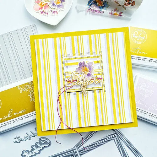 Pinkfresh Studio Press Plate Plaid