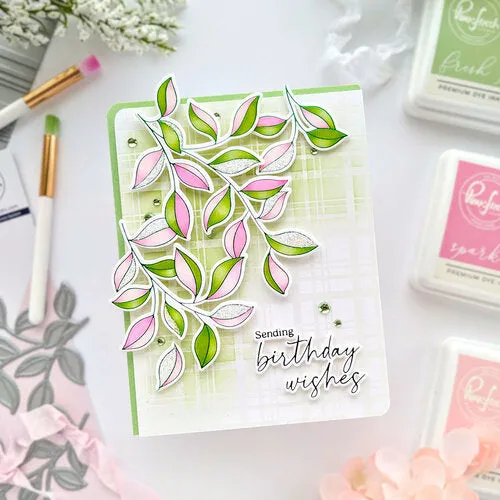 Pinkfresh Studio Press Plate Plaid
