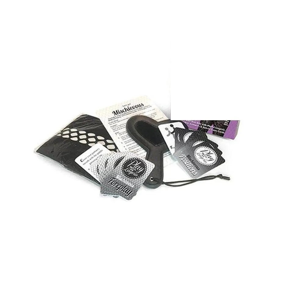 Play With Me Mischievous Sexy Lingerie Play Kit Black