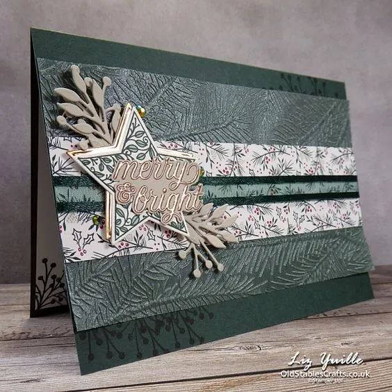 Poppy Crafts 3D Embossing Folder #123 - Pine Nettle