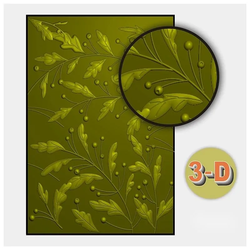 Poppy Crafts 3D Embossing Folder #22 - Wild Berries