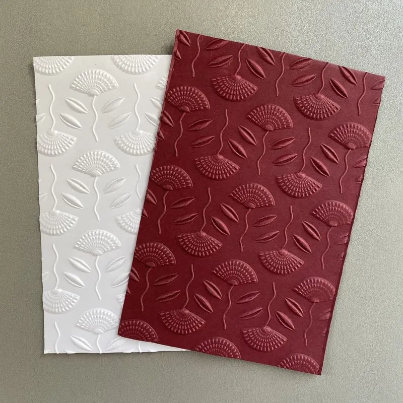 Poppy Crafts 3D Embossing Folder #35 - Oriental Fan