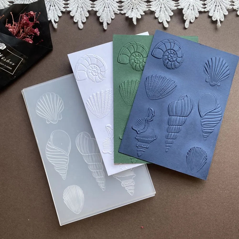 Poppy Crafts 3D Embossing Folder #49 - Sea Shells