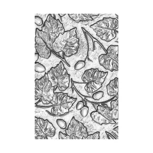 Poppy Crafts 3D Embossing Folder #65 - Hazel Leaves