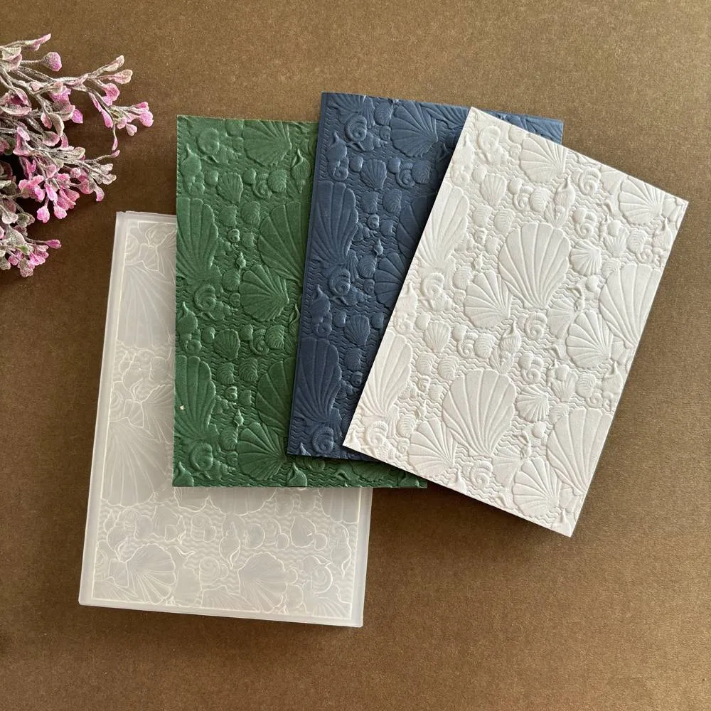 Poppy Crafts 3D Embossing Folder #70 - Sea Shells #2