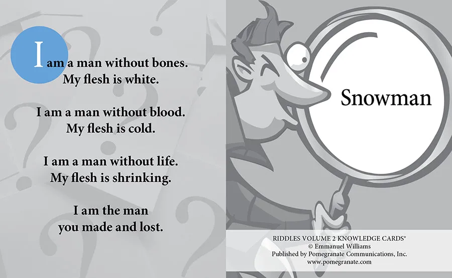 Riddles Knowledge Card Deck Vol 2