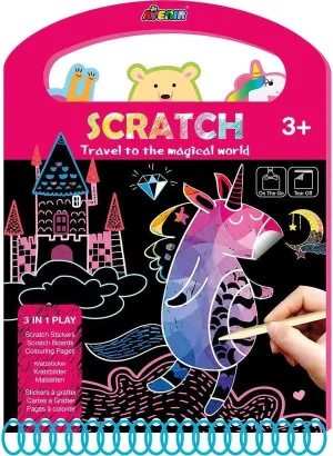 Scratch Greeting Cards- Travel to the Magical World