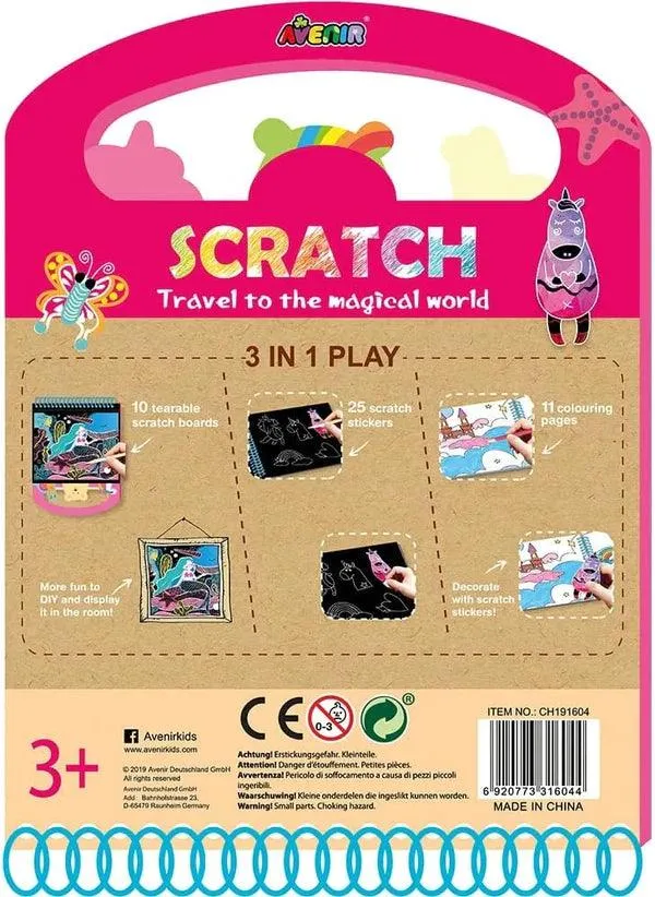 Scratch Greeting Cards- Travel to the Magical World