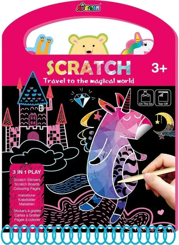 Scratch Greeting Cards- Travel to the Magical World