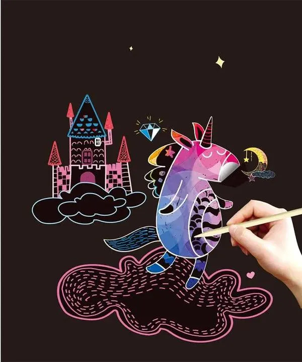 Scratch Greeting Cards- Travel to the Magical World