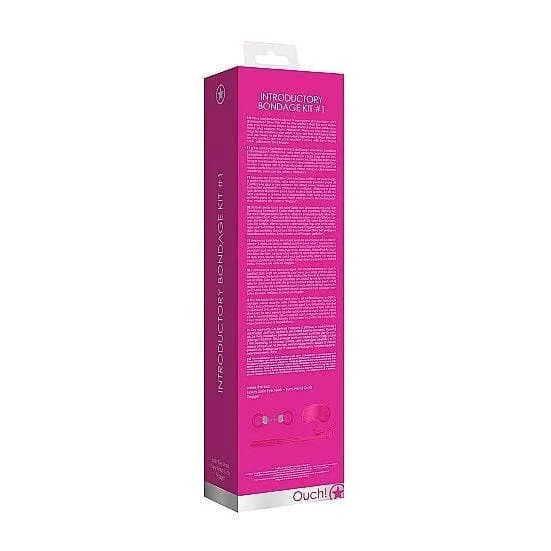 Shots Ouch! Kits Introductory 3 Piece Bondage Kit #1 Pink