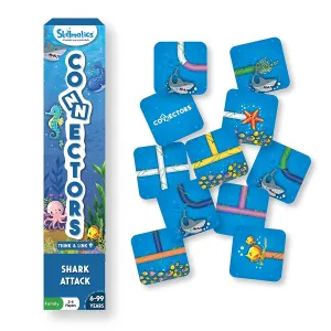 Skillmatics Connectors Think & Link Shark Attack - Family Game for Ages 6 