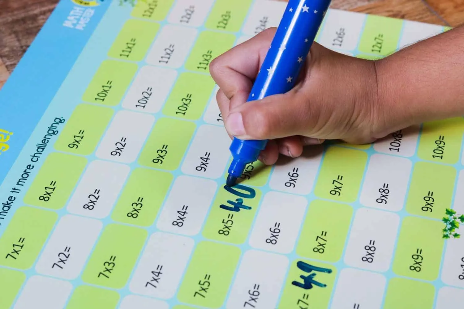 Skillmatics Educational Game : Math Master (6-9 Years) | Creative Fun Activities for Kids | Erasable and Reusable Mats