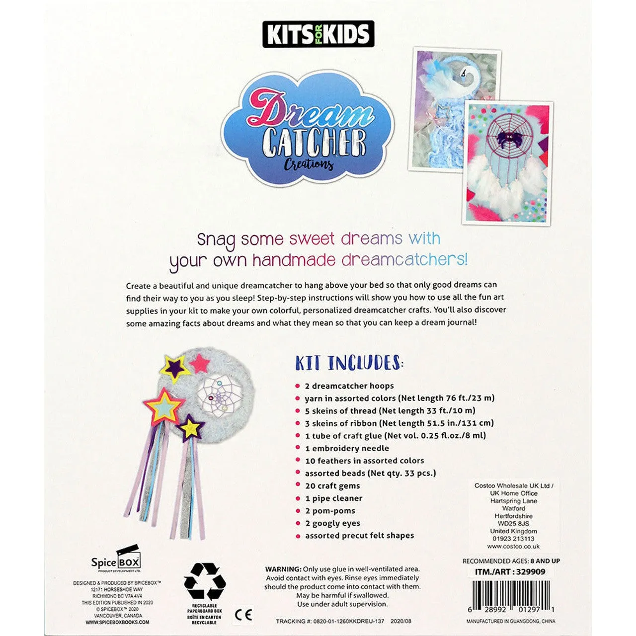 SpiceBox Kits for Kids Dreamcatcher Creations
