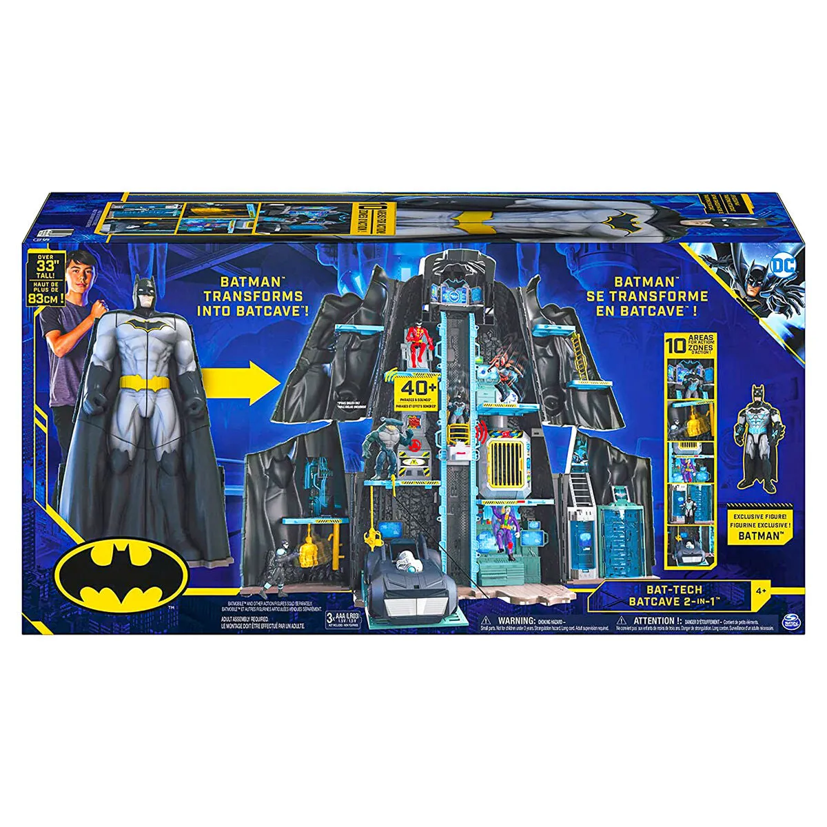 Spin Master DC Batman Bat-Tech Batcave 2-in-1 Transforming Playset