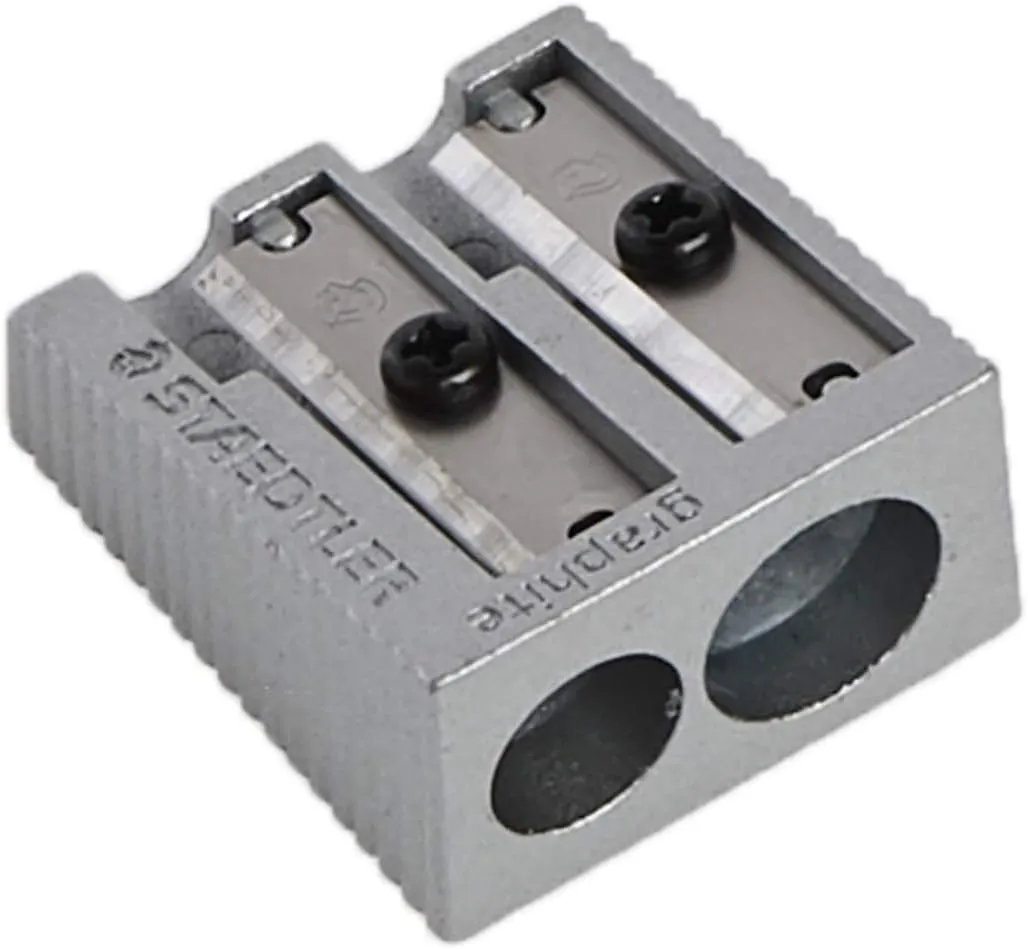 Staedtler Single Double Hole Metal Sharpener (Box of 20 Pcs)
