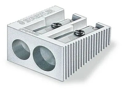 Staedtler Single Double Hole Metal Sharpener (Box of 20 Pcs)