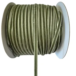 Velvet Single Face 6mm Soft Ribbon per 10 mtrs - Moss
