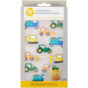 Wilton Trucks Royal Icing Decorations - 12 Pkt