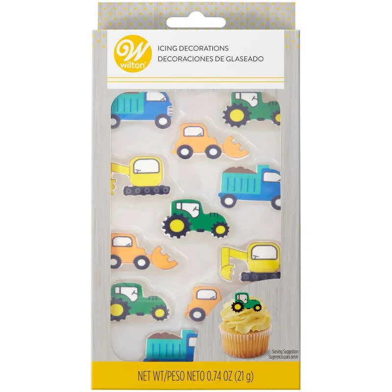 Wilton Trucks Royal Icing Decorations - 12 Pkt