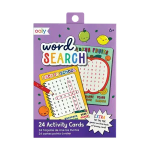 Word Search Activity Cards
