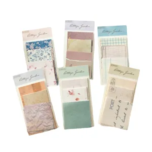Words of material paper, cottage garden series, retro decoration, base paper, material, 60 sheets NP-050019