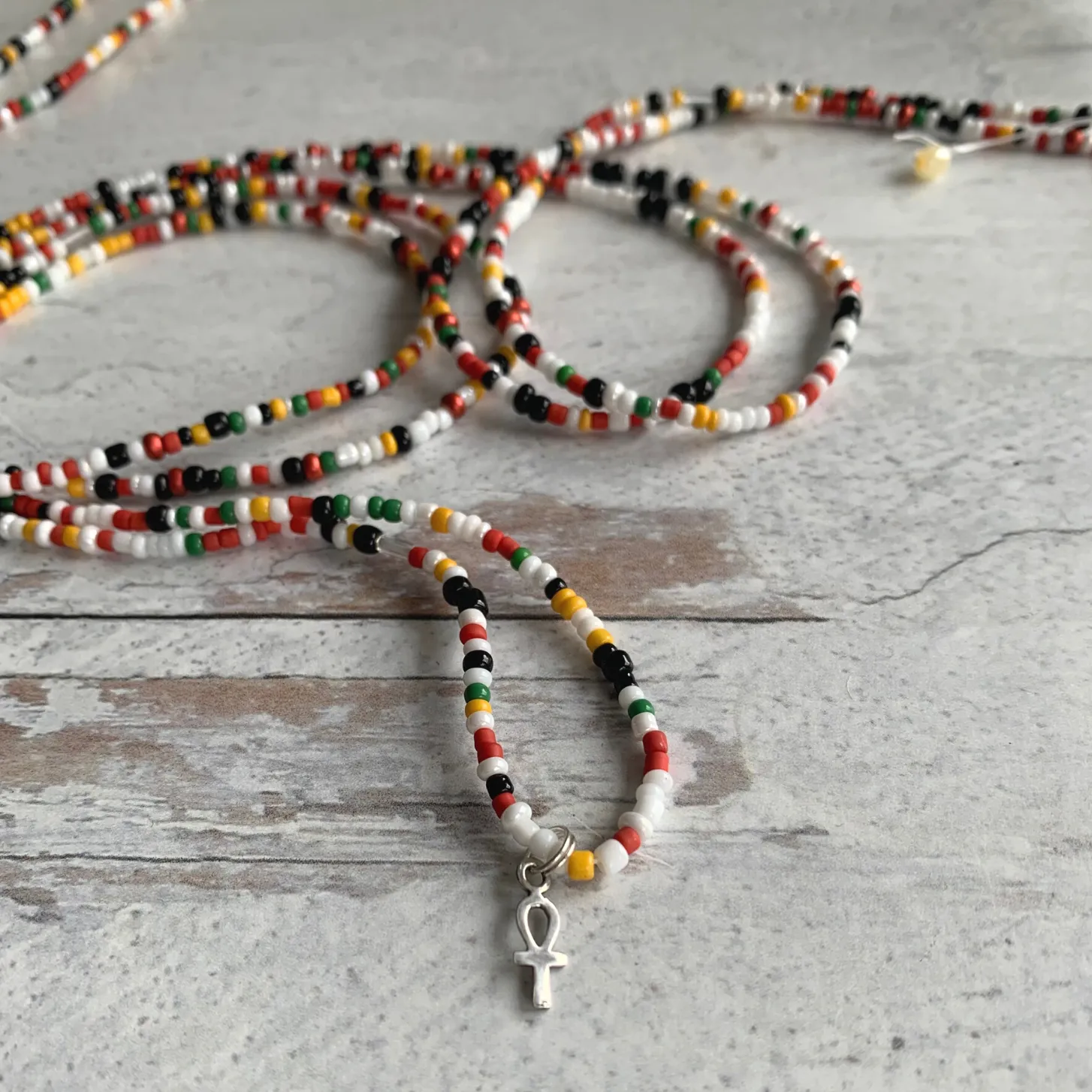 Z's Ankh Waist Bead Strand