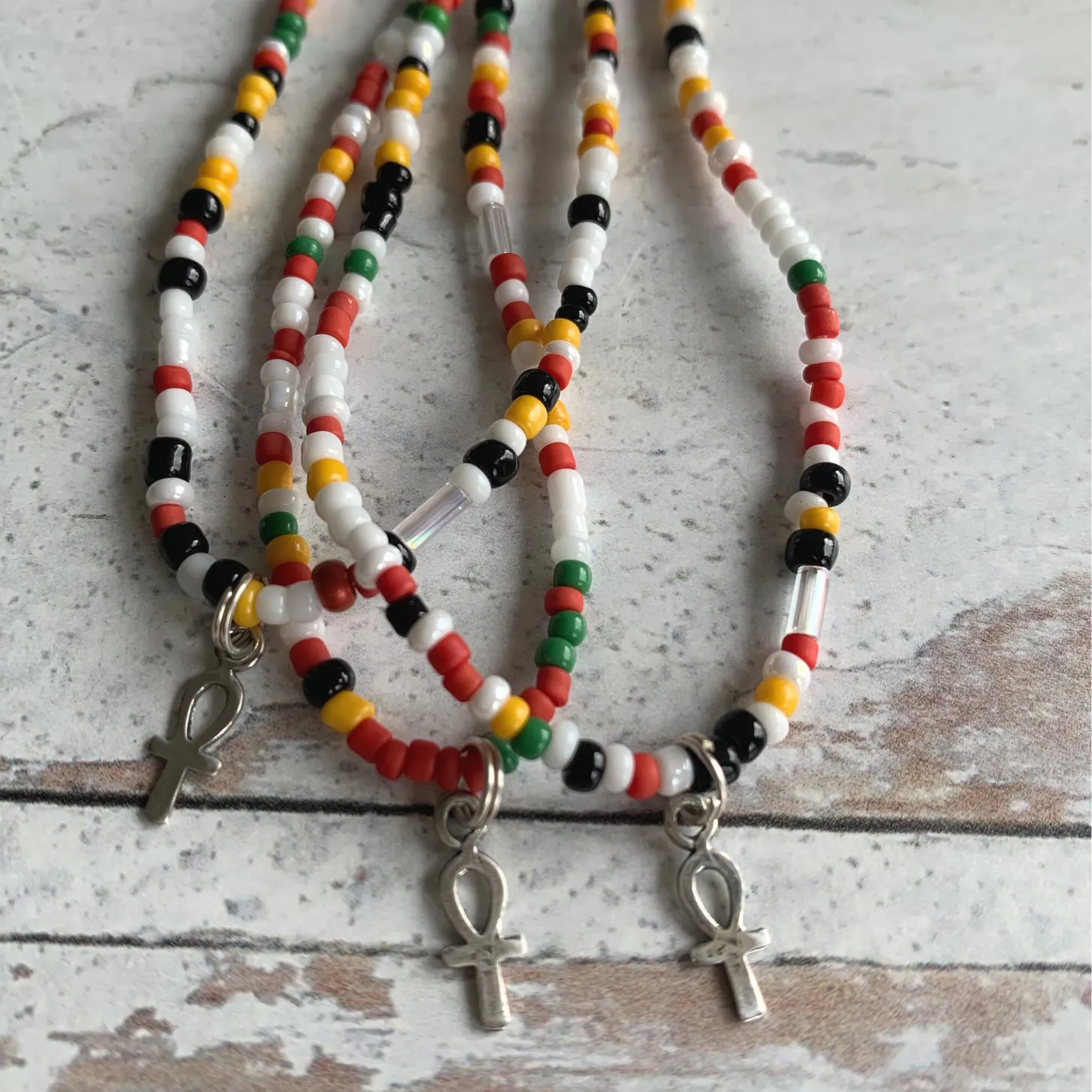 Z's Ankh Waist Bead Strand