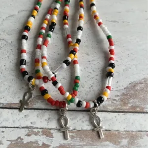 Z's Ankh Waist Bead Strand